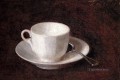 White Cup And Saucer still life Henri Fantin Latour